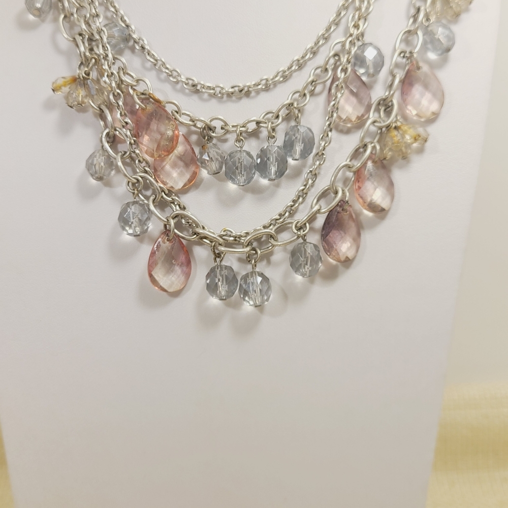 Loft Multi Layer Bib Necklace Statement. - image 8